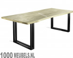 Stalen onderstel Double Slim U gecoat