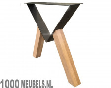 Flat Triangle Eiken hout en staal design onderstel Flat Triangle Eiken hout en staal design onderstel