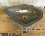 Riviersteen wasbak 40...50cm x 30...40cm x 15cm