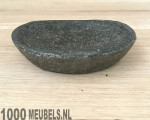 Natuursteen zeephouder voor bij riviersteen wasbak