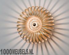 Houten wandlamp model Meta - Ø50 Houten wandlamp model Meta - Ø50
