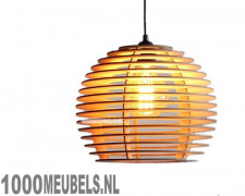 Houten hanglamp model Omega - Ø30 Houten hanglamp model Omega - Ø30