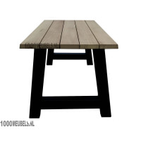Iroko hardhouten tuintafel (240x105cm) geschikt voor 6 personen